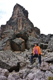 Lava Tower junction at 4550m 