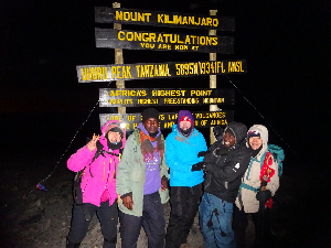 Happy New Year - Uhuru Peak  No. 5/6/7 to summit in 2015 